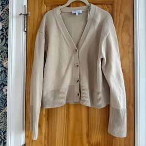 Cotton bell sleeve cardigan. Sz Small.
